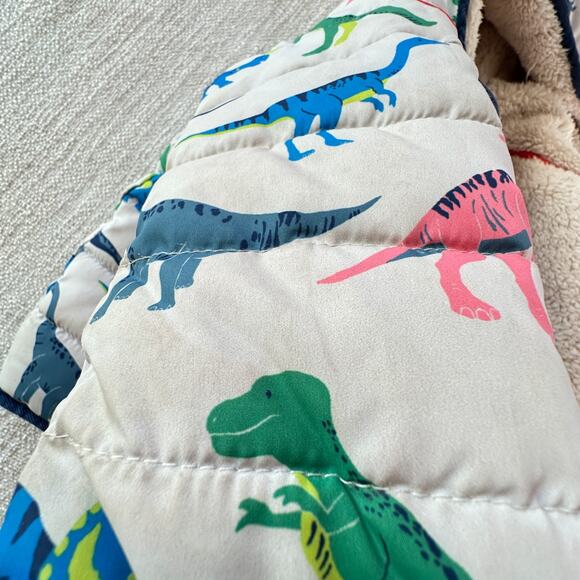 Baby Boden Dino Print Fleece Lined Quilted Jacket PLAY 2/3 - Picture 7 of 9